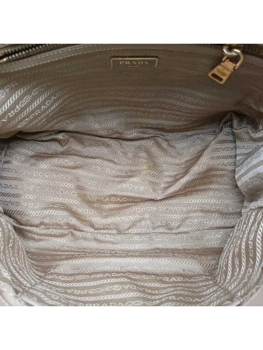 Prada Galleria Beige Saffiano Leather 64 Shoulder Bag